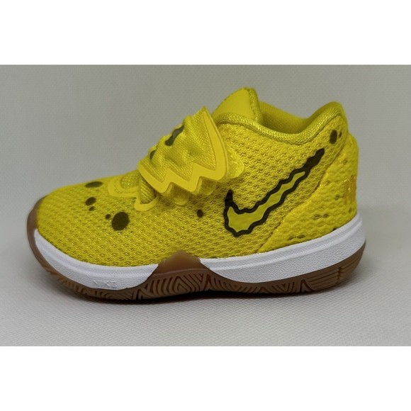 SpongeBob Edition Kyrie 5 SBSP BT Shoes Sneakers CN4490-700 Size Kid’s 3c NEW! - Picture 7 of 10